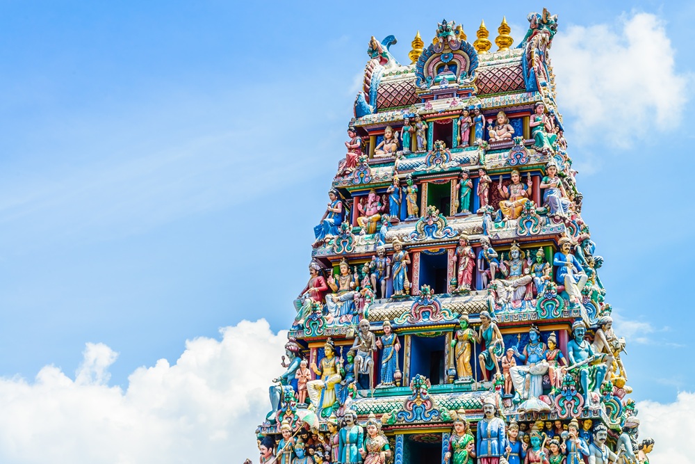 Indian hindu temple in singapore